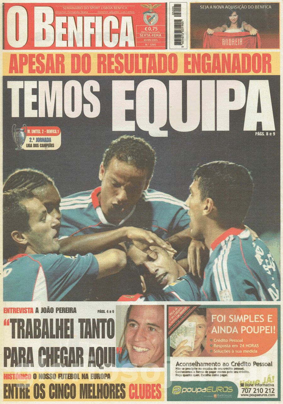 jornal o benfica 3205 2005-09-30